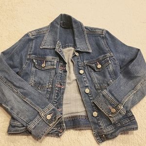 Girls gap kids denim jean jacket sz 8
